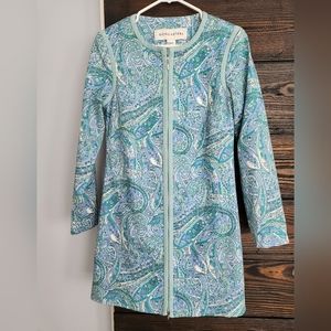 Doncaster Blue Paisley Jacket size 6